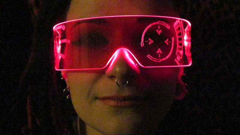 Illustration for article titled You'll Feel Like Iron Man Wearing These Glowing Laser-Etched Shades